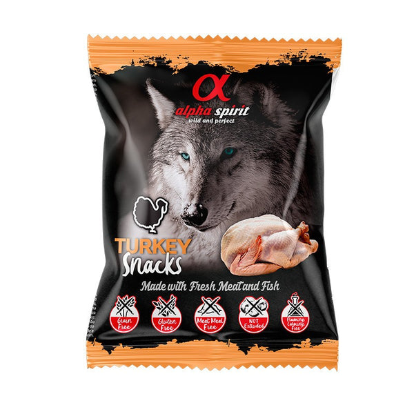Alpha Spirit Snacks de Pavo perro (24 bolsas x 50g) Caja Expositora_821.jpg