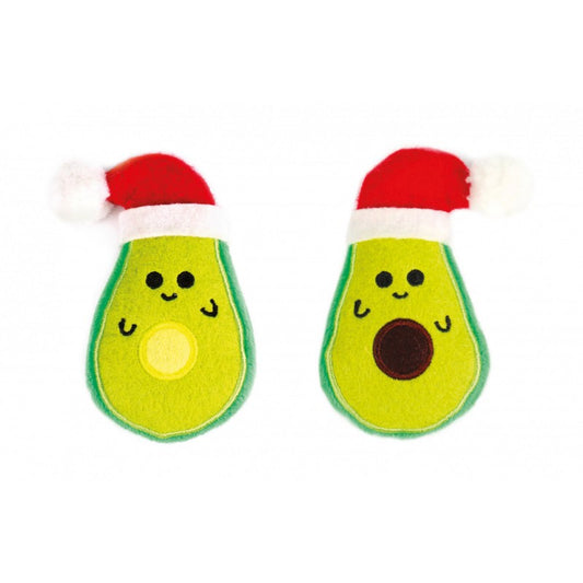Xmas Cat Toy Aguacate con Gorro 11x5x2cm_1614.jpg